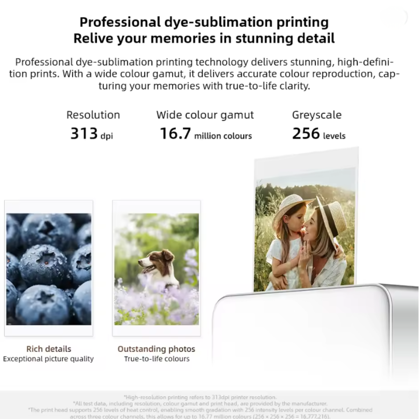 Portable Mi Photo Printer Pro 1 with Bluetooth 5.2