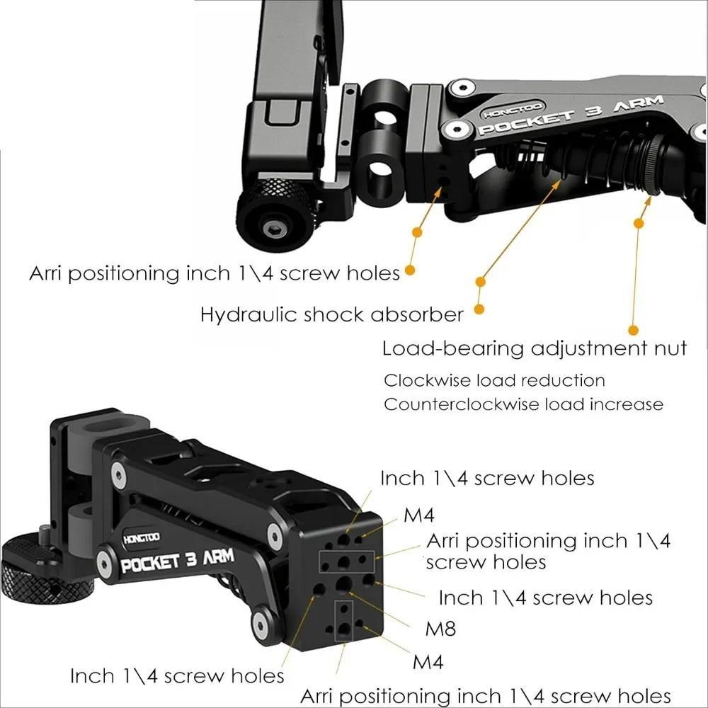 Camera Car Mount Arm Vibration Dampener Support