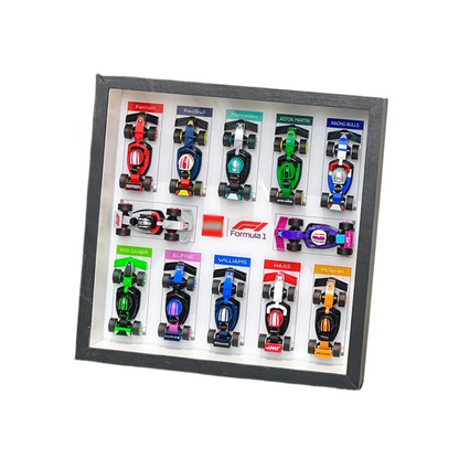 White Base Display Box for Lego Models and Collectibles