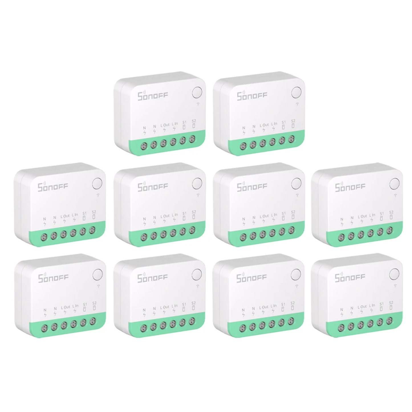 10PCS Mini WiFi Switch for Smart Home Control