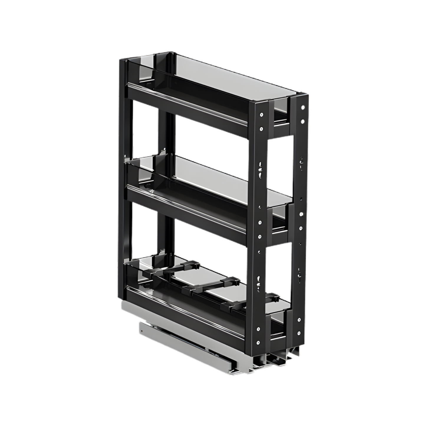 3-Tier Pull-Out Kitchen Storage Basket 150mm