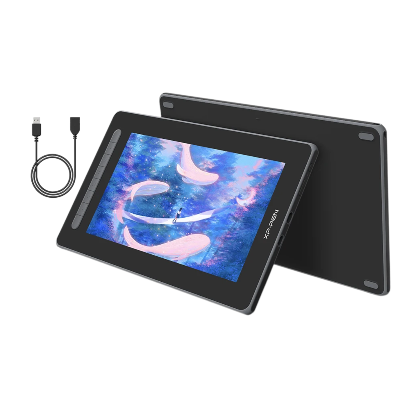12 Inch Black Drawing Tablet with Stylus Support