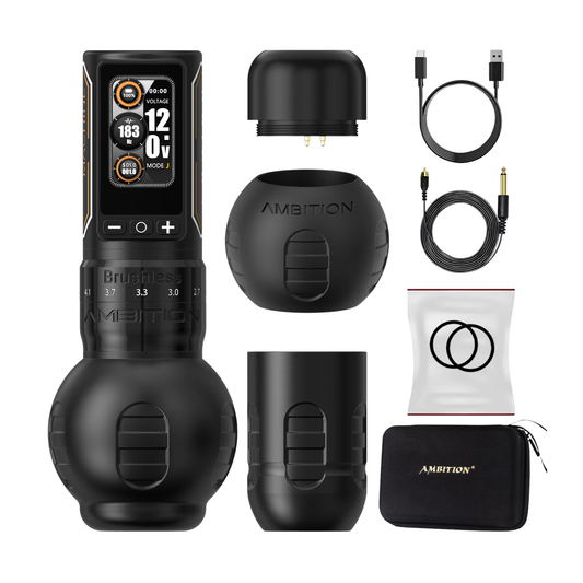 Wireless Tattoo Pen Machine Adjustable Stroke Rechargeable