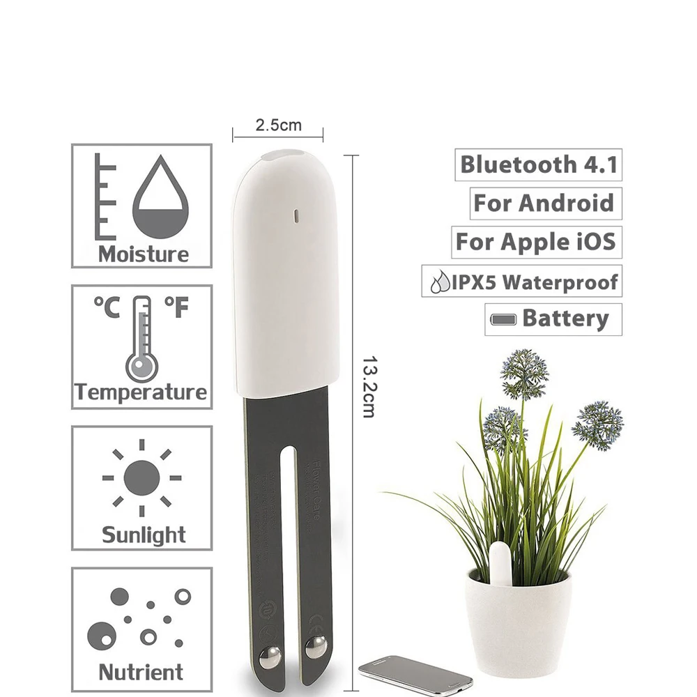 Smart Plant Soil Moisture Monitor 6 Pack