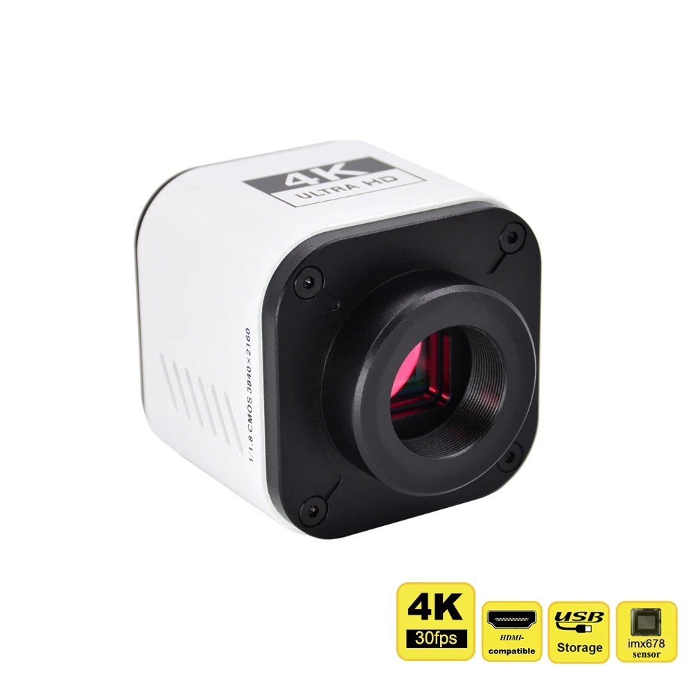 4K UHD Industrial Microscope Camera with HDMI & USB Output