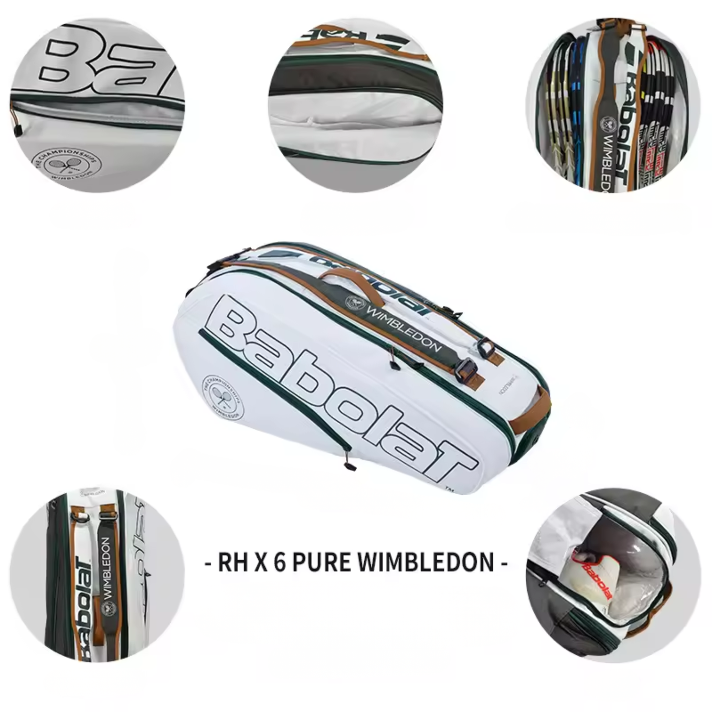 Professional 6-Racquet Tennis Bag with Organised Gear Compartments