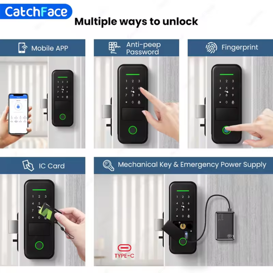 Keyless Outdoor Smart Lock with TTLock App and Remote Control