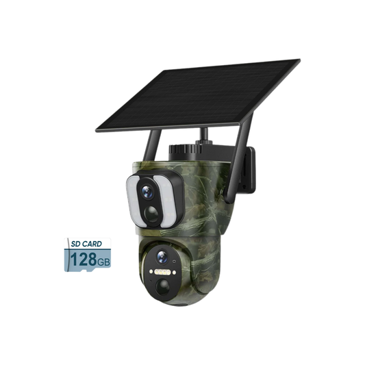 PIR Motion 4K Solar WiFi Security Camera 128GB