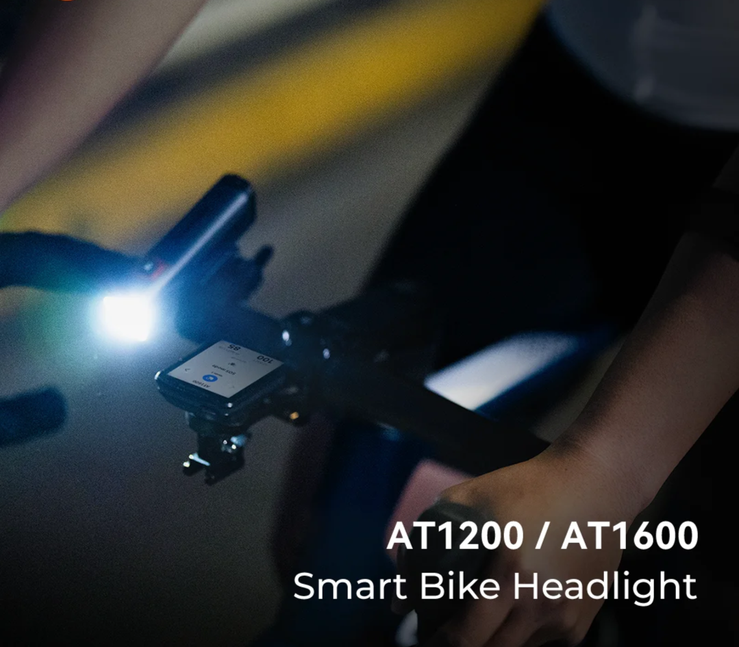 1200 Lumen Smart Bicycle Light with Auto Brightness Control