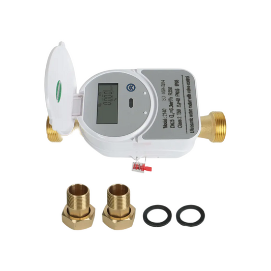 Waterproof Zigbee DN25 Water Flow Meter with LCD Screen