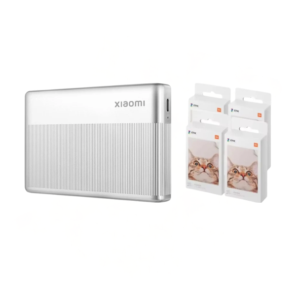 Portable Instant Photo Printer 2x3 Inch ZINK Bluetooth 80PCS Paper