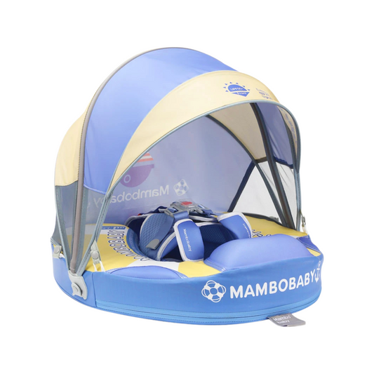 Infant Pool Trainer Float with Sunshade Yellow