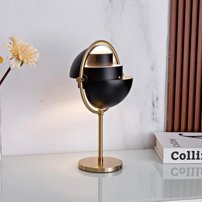 Modern Black Metal Table Lamp with Sleek Finish