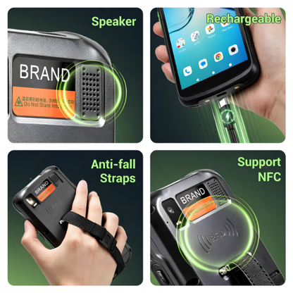 Portable Android 15 Barcode Data Terminal Zebra Cradle 6 Inch