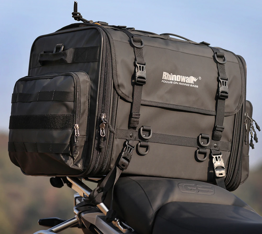 Portable 19–26L Motorcycle Travel Bag Waterproof Black