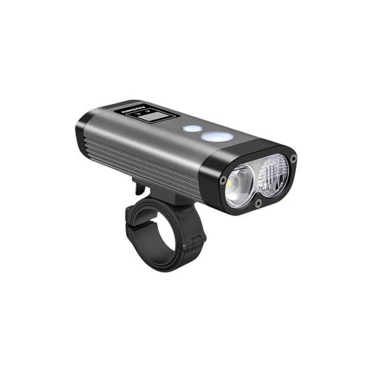 OLED Bike Front Light with Wireless Remote IPX8 Waterproof