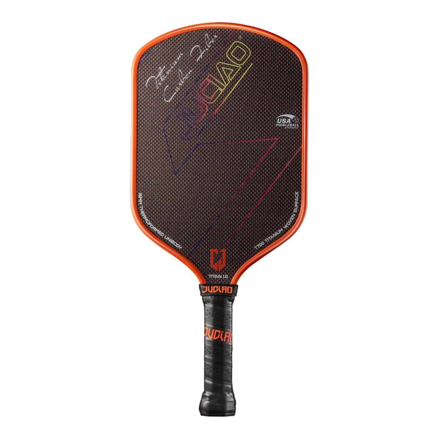 High Performance Orange Pickleball Paddle for Spin and Speed