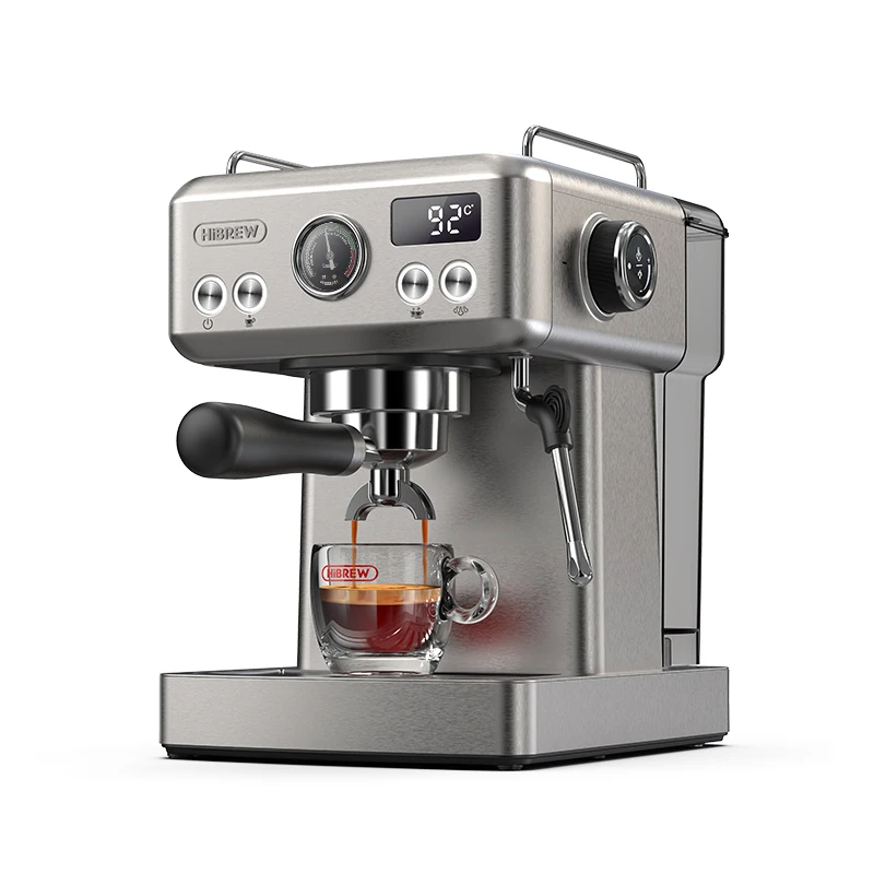 Semi Automatic Espresso Coffee Machine 20 Bar Metal Body