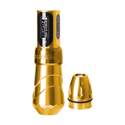 Glossy Gold Tattoo Machine Pen with Coreless Motor