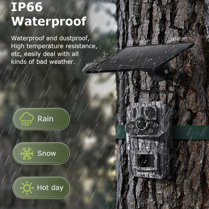 Smart GPS 5MP Outdoor Trail Camera 4G Solar 64GB