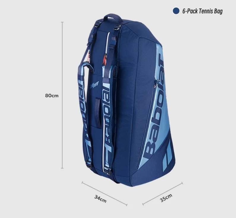 Professional 6-Racket Tennis Bag with Thermal Protection