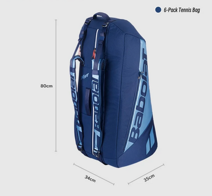 Professional 6-Racket Tennis Bag with Thermal Protection
