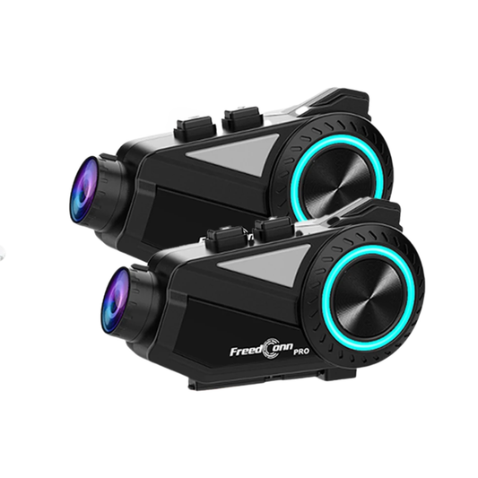 Motorbike Helmet Intercom 1440P DVR 2 Sets