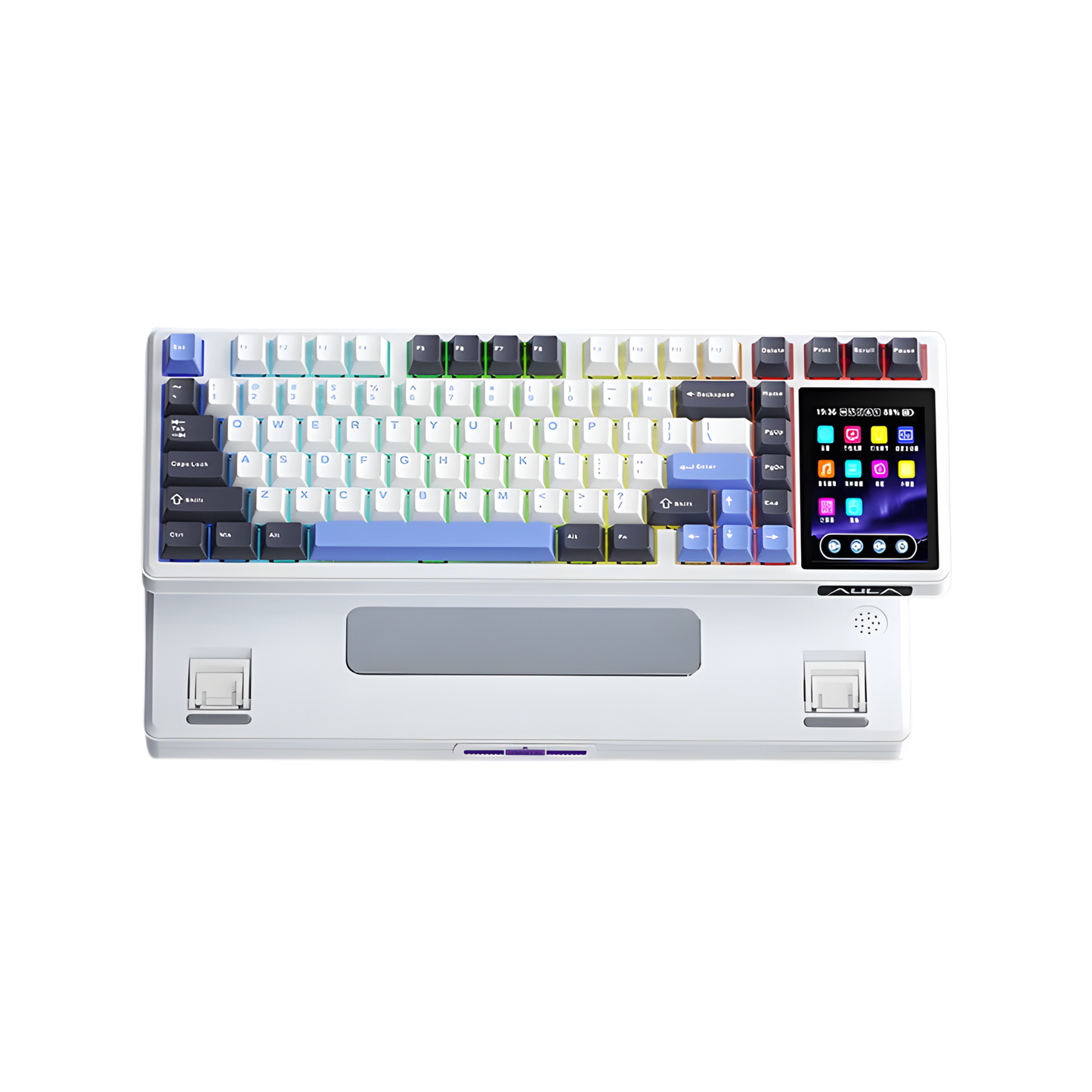 Portable Wireless Mechanical Keyboard Rainy Switch White