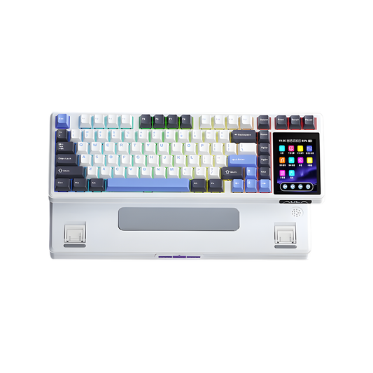 Portable Wireless Mechanical Keyboard Rainy Switch White