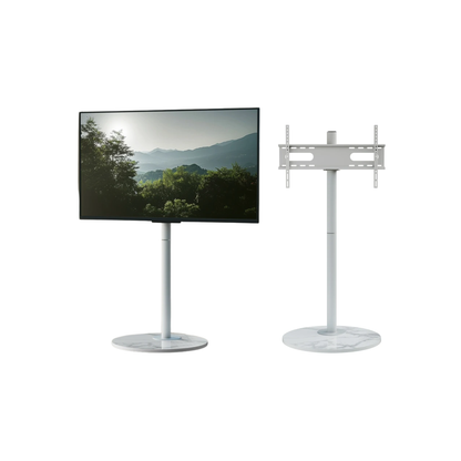 Adjustable Corner TV Stand with Wheels 40-75 Inch