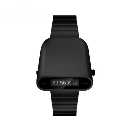 Unique 1970s Style Digital Watch Men White