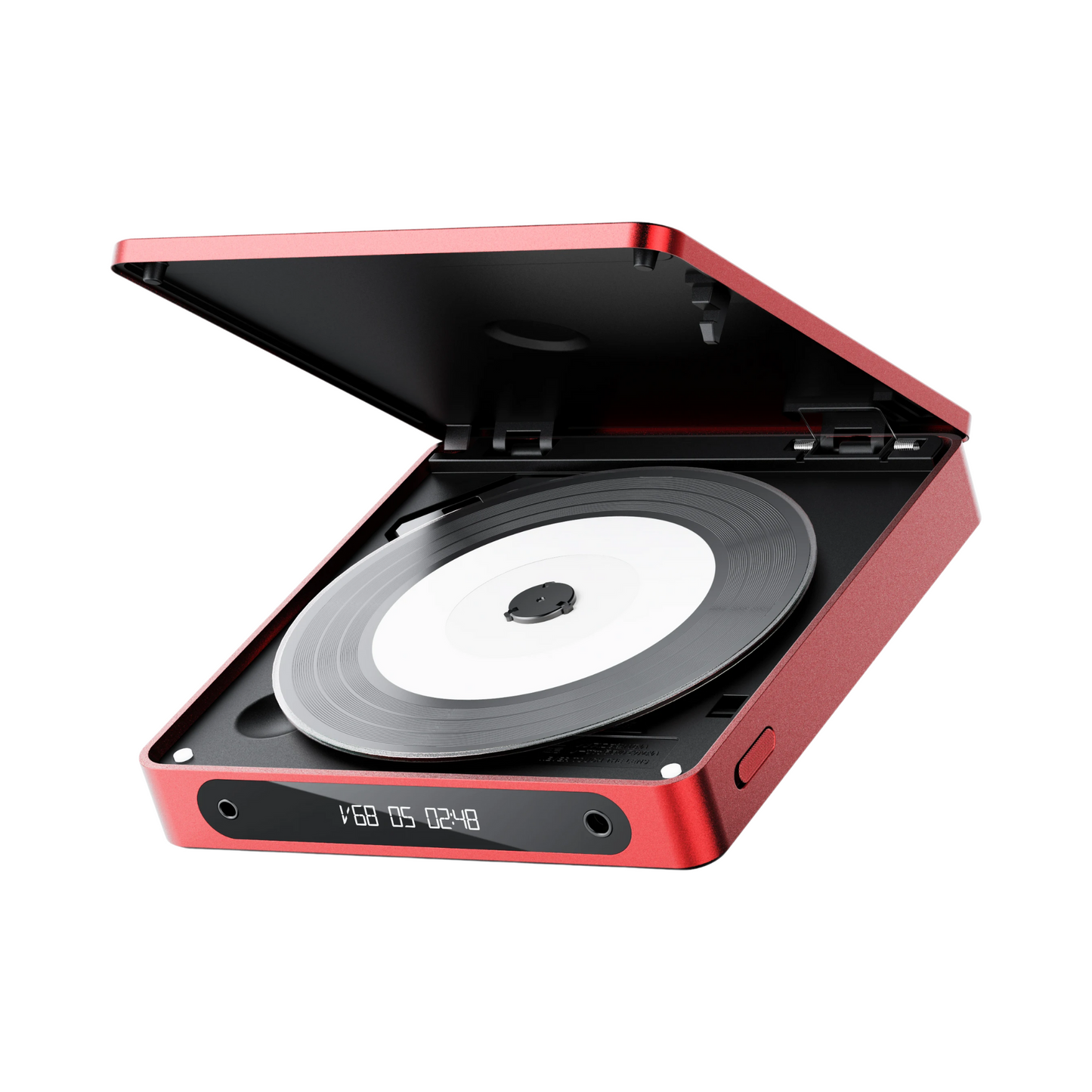 Portable Bluetooth Stereo CD Player with USB Ripping Red