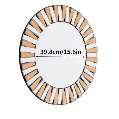 Decorative Round Starburst Wall Mirror for Hallway Bathroom