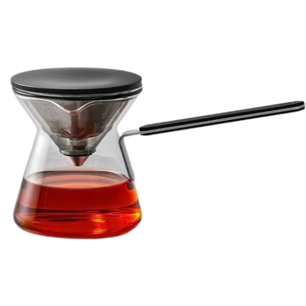 300ml Glass Teapot with Magnetic Tea Infuser and One-Touch Control