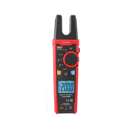 Fork Clamp Meter True RMS AC Ammeter Frequency Tester