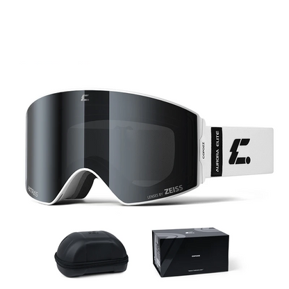 Snowboard Ski Goggles Black with Magnetic Frame