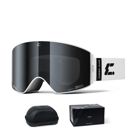 Snowboard Ski Goggles Black with Magnetic Frame