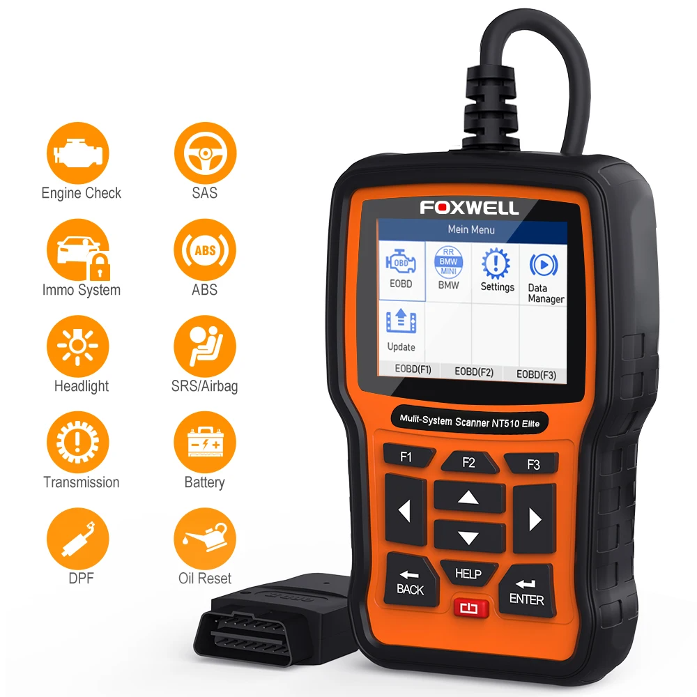Professional OBD2 Car Scanner with Bi-Directional Control