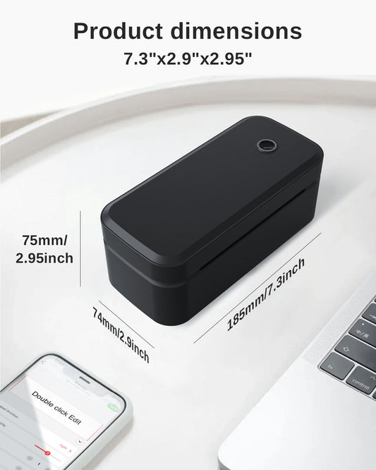 Wireless Bluetooth Thermal Label Printer Set 110mm for Shipping