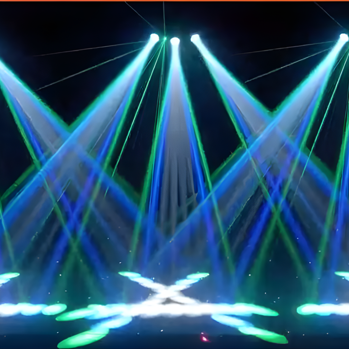 30W RGBW Triple Head LED Stage Party Light