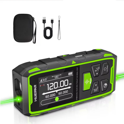 Dual Green Laser Rangefinder 200m High Accuracy LCD Display