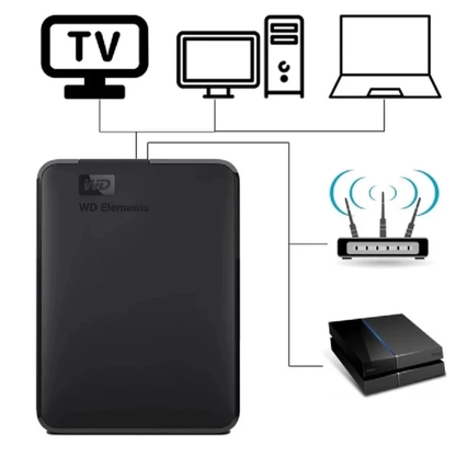 High-Speed 4TB Portable Hard Drive USB 3.0 Data Storage