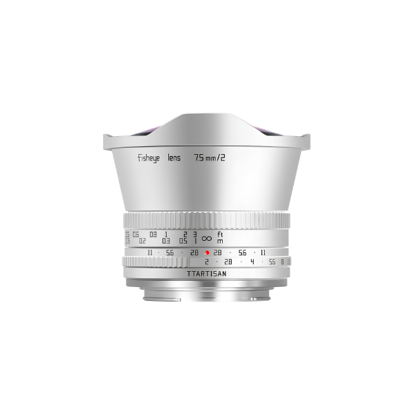 7.5mm F2 Fisheye Lens for Canon RF Silver