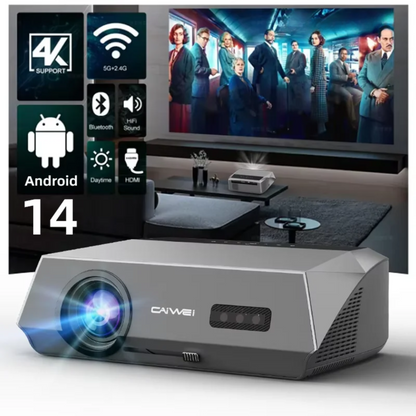 Smart 4K Home Theatre Projector 2200 ANSI with Android 14