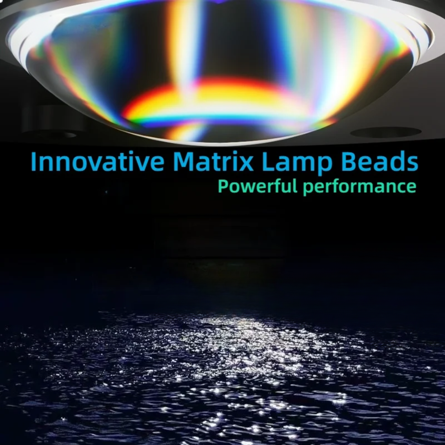 WiFi Programmable 100W LED Fish Tank Light with Dual Lens