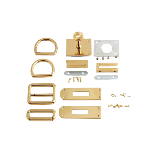 Stainless Steel Gold Bag Hanger Clasps 5 Sets