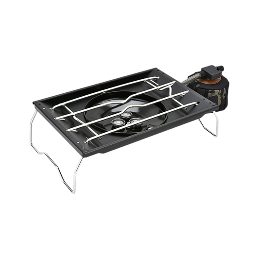 Portable IGT Camping Stove Black Stainless Steel High Firepower