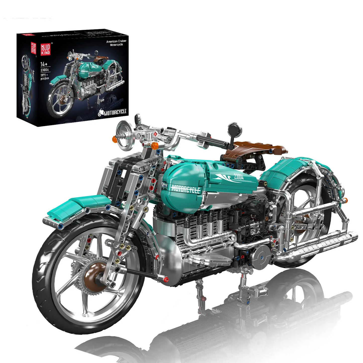 23004 Motorcycle Building Blocks Model with Original Box
