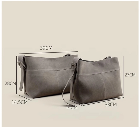 Army Green Suede Leather Women’s Tote Shoulder Bag