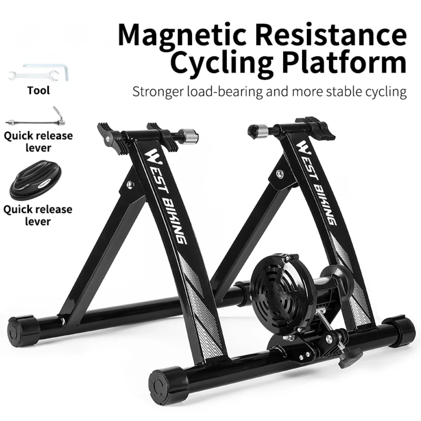 Portable Indoor Bike Trainer Magnetic Resistance Stand